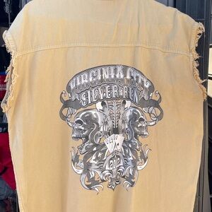 2012 Virginia City Silver Run sleeveless Liberty Wear motorcycle biker XL shirt
